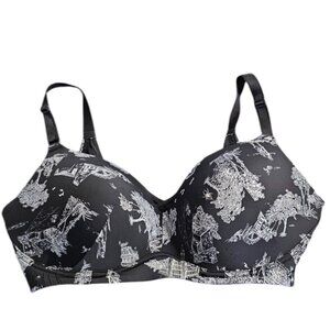 Torrid Dream Wire-Free Push Up Bra, Spooky, Skeleton, Halloween, Size 42DDD